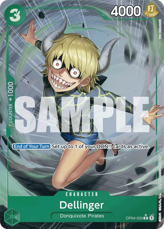 Dellinger (OP04-029) PRB01 Alternate Art (AA)