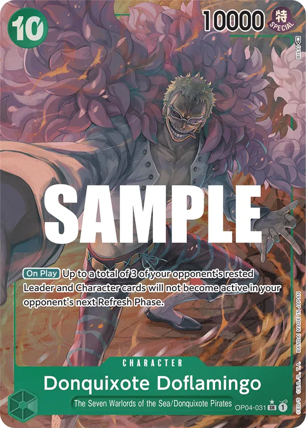 Donquixote Doflamingo (OP04-031) OP04 Alternate Art (AA)