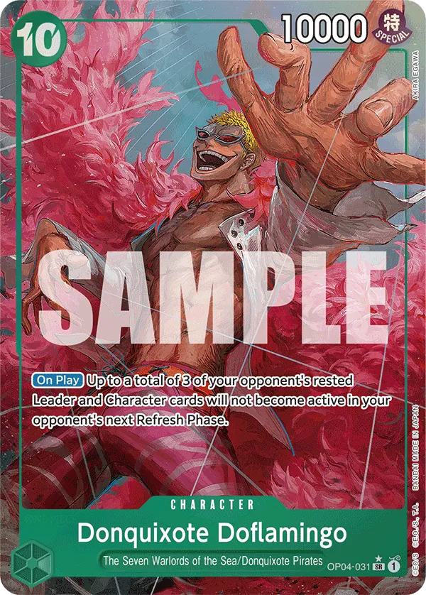 Donquixote Doflamingo (OP04-031) PRB01 Alternate Art (AA)