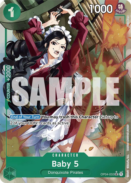 Baby 5 (OP04-032) PRB01 Alternate Art (AA)