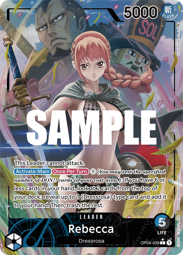 Rebecca (OP04-039) OP04 Leader Alt Art (AA)