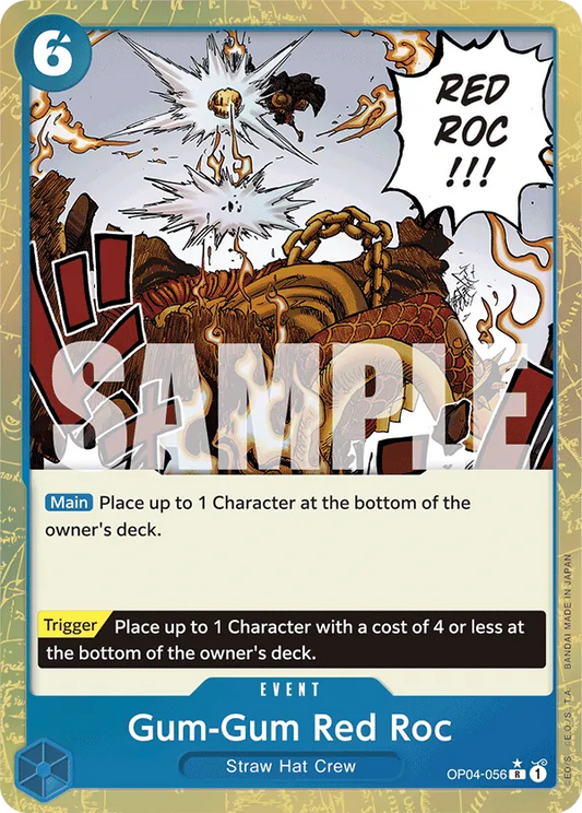 Gum-Gum Red Roc (OP04-056) PRB01 Alternate Art (AA)