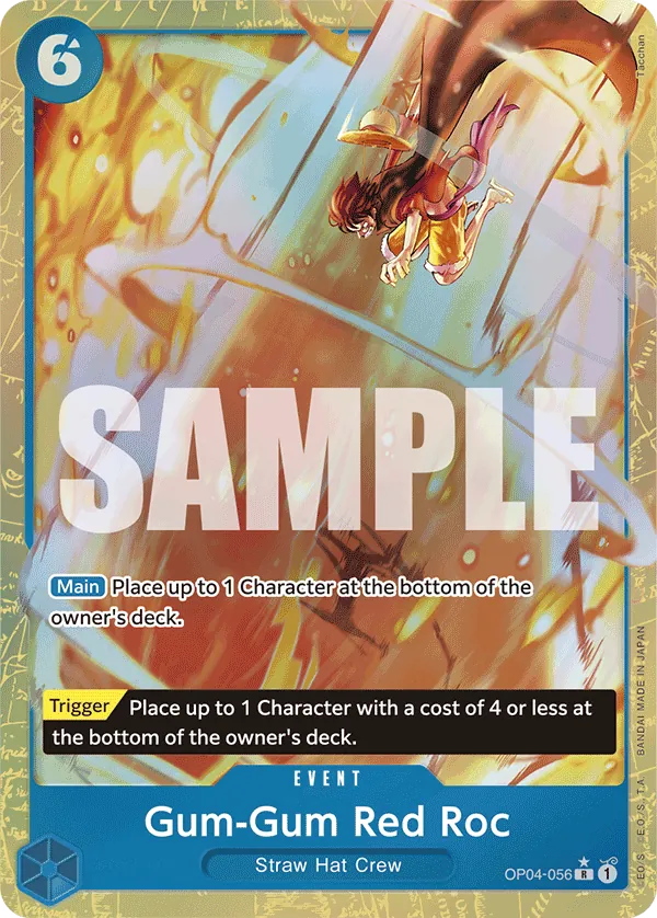 Gum-Gum Red Roc (OP04-056) PRB01 Alternate Art (AA)