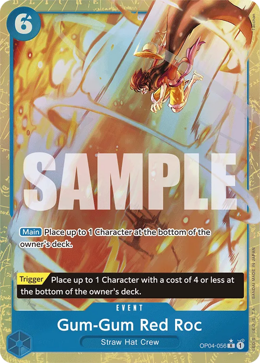 Gum-Gum Red Roc (OP04-056) PRB01 Alternate Art (AA)