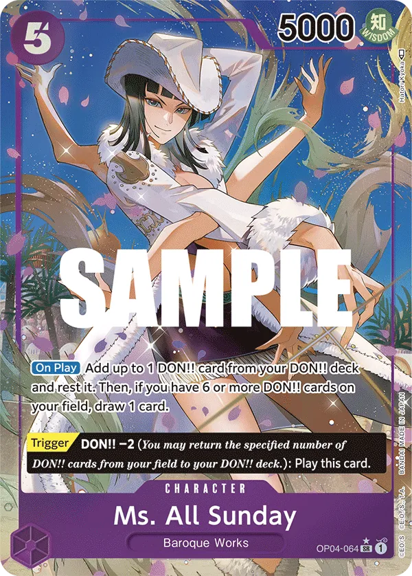 Ms. All Sunday (OP04-064) OP04 Alternate Art (AA)