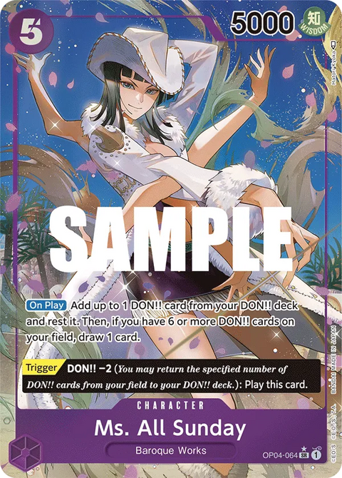 Ms. All Sunday (OP04-064) OP04 Alternate Art (AA)