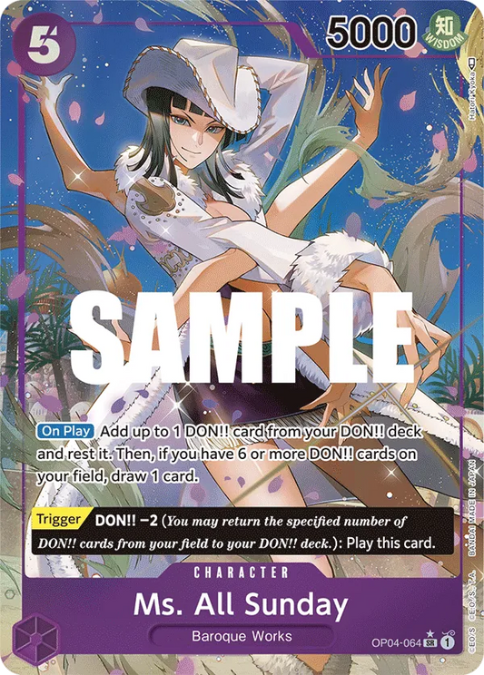 Ms. All Sunday (OP04-064) OP04 Alternate Art (AA)