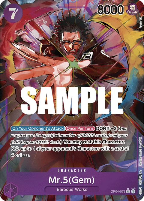 Mr.5(Gem) (OP04-072) OP04 Alternate Art (AA)