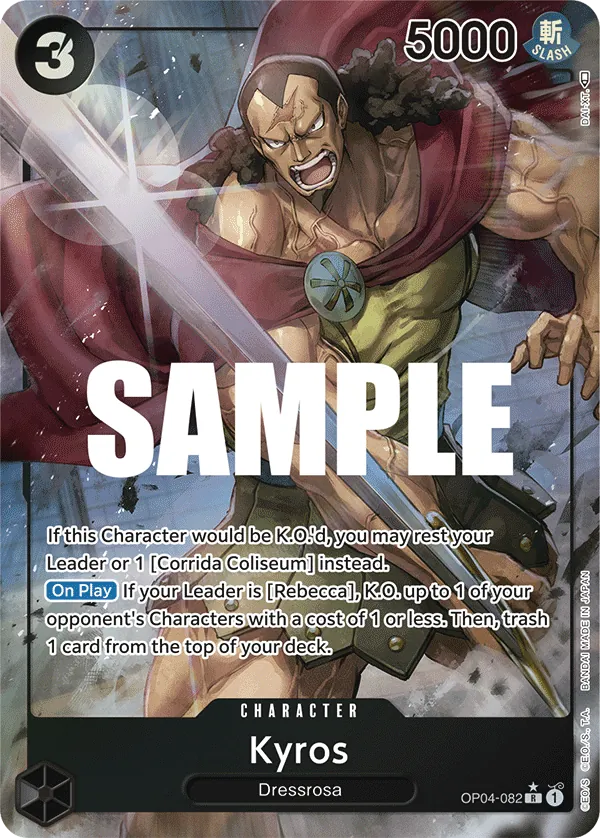 Kyros (OP04-082) OP04 Alternate Art (AA)