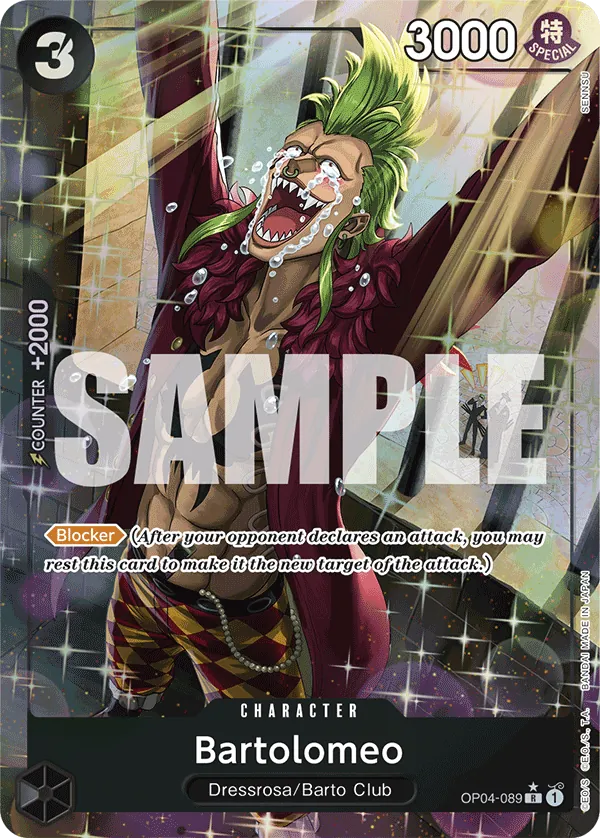 Bartolomeo (OP04-089) PRB01 Alternate Art (AA)