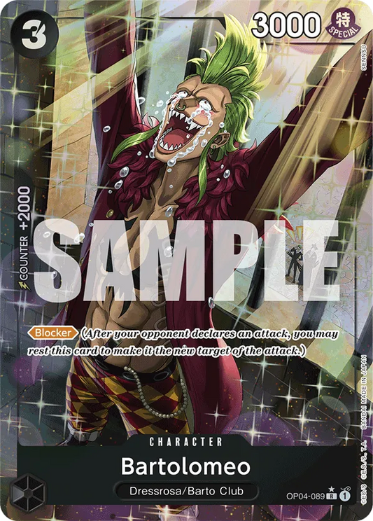Bartolomeo (OP04-089) PRB01 Alternate Art (AA)