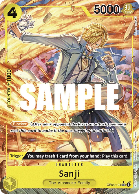 Sanji (OP04-104) OP04 Alternate Art (AA)