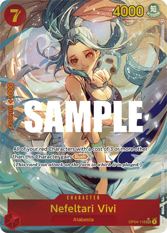Nefertari Vivi (OP04-118) OP04 Secret Rare (SEC) Alt Art (AA)