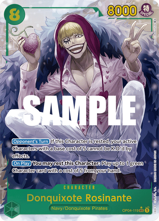 Donquixote Rosinante / Corazon (OP04-119) OP04 Secret Rare (SEC) Alt Art (AA)