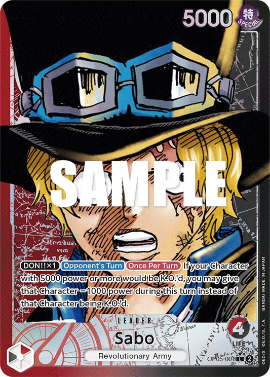 Sabo (OP05-001) OP05 Leader Alt Art (AA)