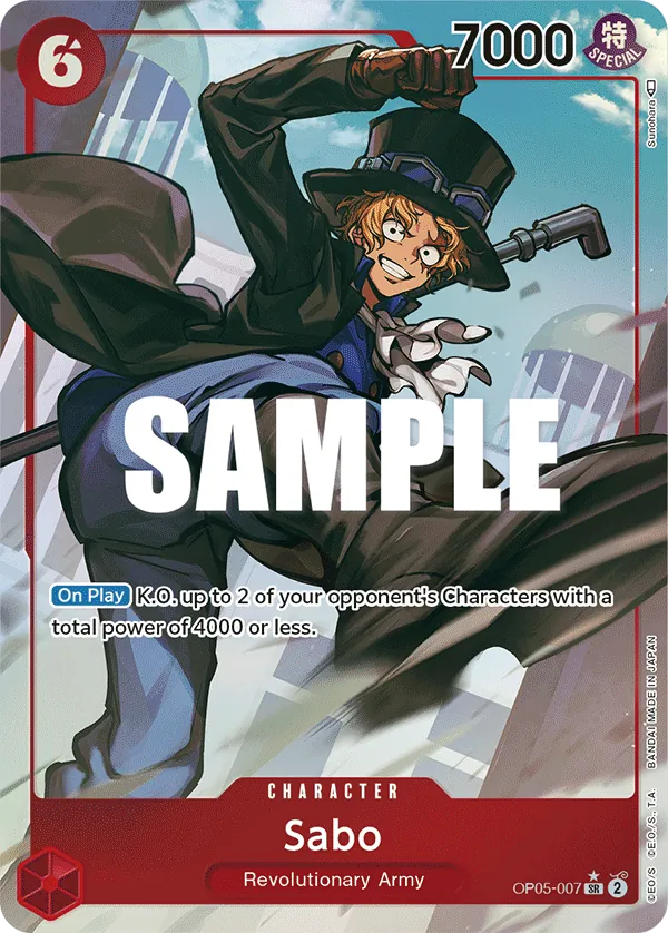 Sabo (OP05-007) OP05 Alternate Art (AA)