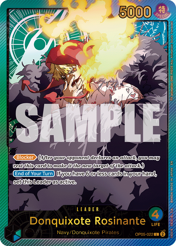 Donquixote Rosinante (Corazon) (OP05-022) EB02 Leader Alt Art (AA)