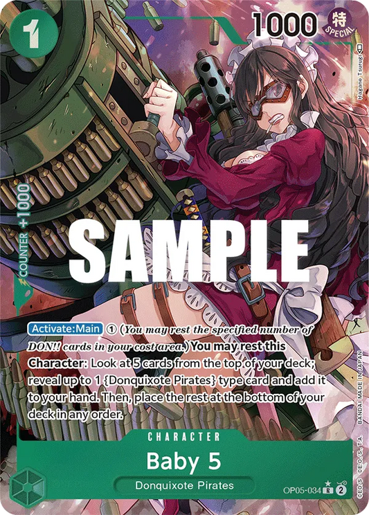 Baby 5 (OP05-034) OP05 Alternate Art (AA)