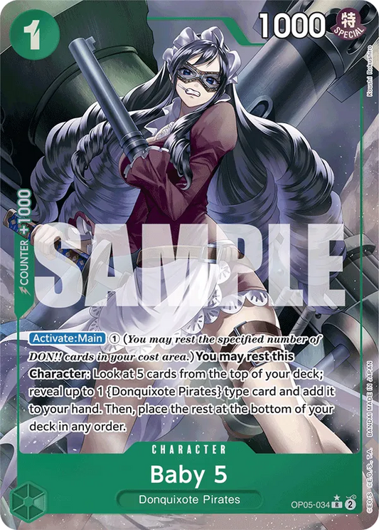 Baby 5 (OP05-034) PRB01 Alternate Art (AA)