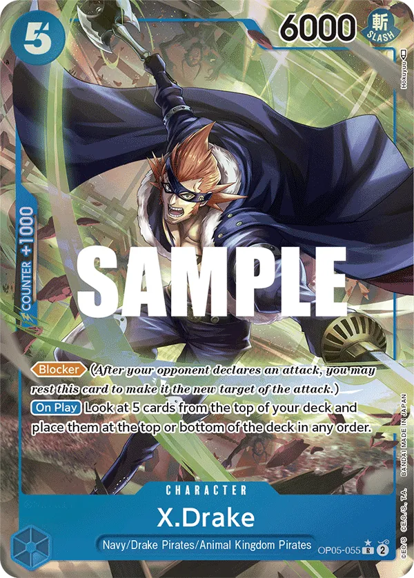 X.Drake (OP05-055) OP05 Alternate Art (AA)