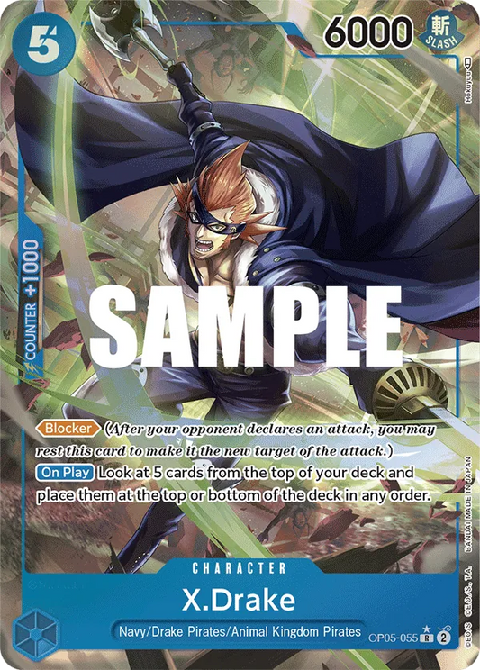 X.Drake (OP05-055) OP05 Alternate Art (AA)