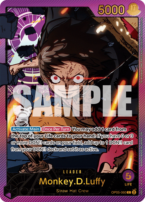 Monkey D. Luffy (OP05-060) EB02 Leader Alt Art (AA)