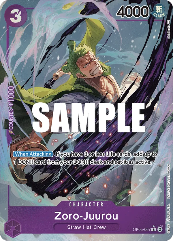 Zoro-Juurou (OP05-067) OP05 Alternate Art (AA)