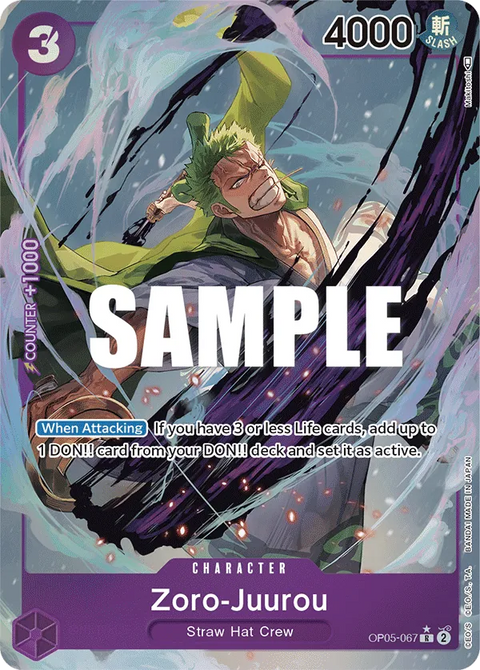 Zoro-Juurou (OP05-067) OP05 Alternate Art (AA)