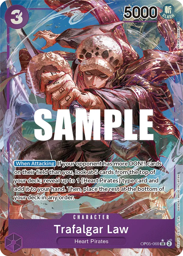 Trafalgar Law (OP05-069) OP05 Alternate Art (AA)