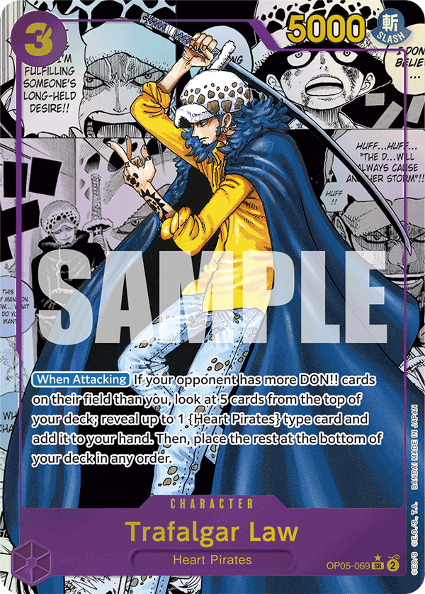 Trafalgar D. Law (OP05-069) PRB01 Manga Rare