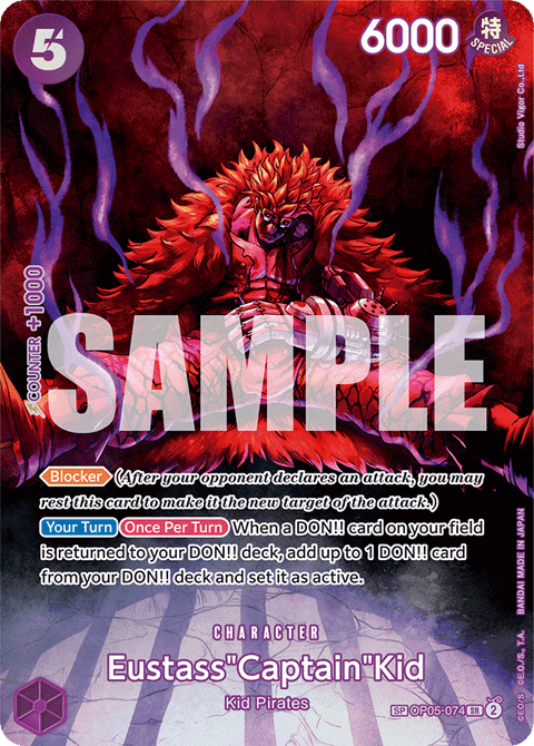 Eustass “Captain” Kid (OP05-074) OP07 Special Rare (SP)