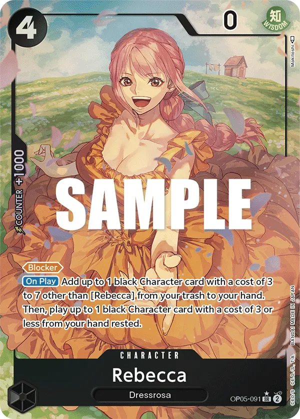 Rebecca (OP05-091) OP05 Alternate Art (AA)