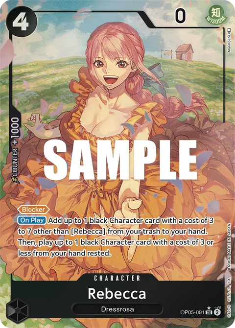 Rebecca (OP05-091) OP05 Alternate Art (AA)