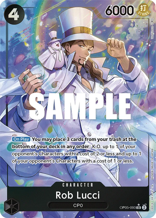 Rob Lucci (OP05-093) OP05 Alternate Art (AA)
