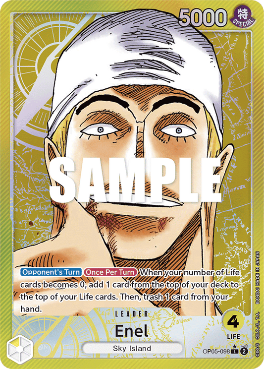 Enel (OP05-098) OP05 Leader Alt Art (AA)