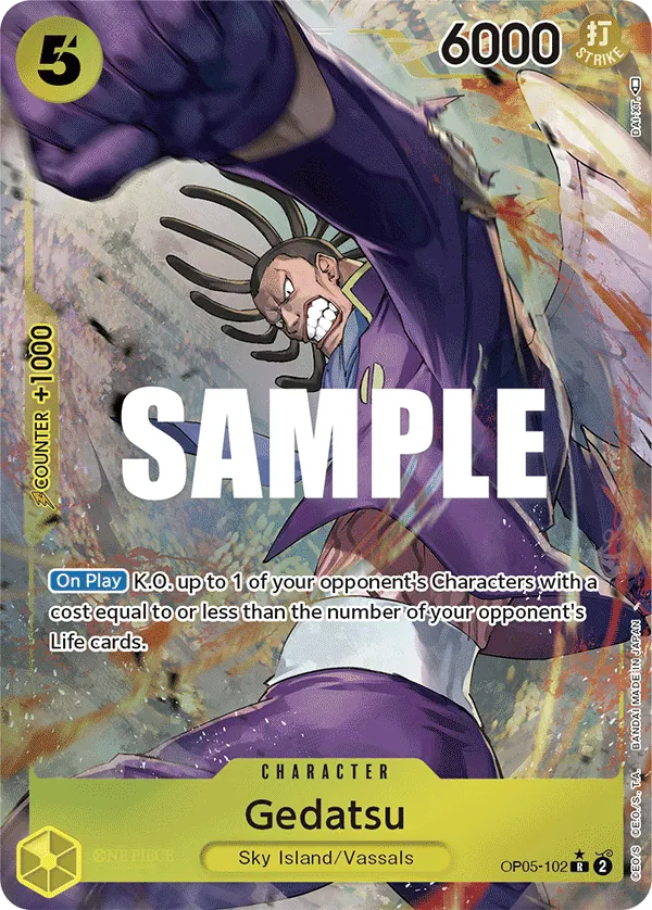Gedatsu (OP05-102) OP05 Alternate Art (AA)