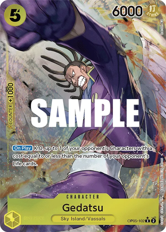 Gedatsu (OP05-102) OP05 Alternate Art (AA)