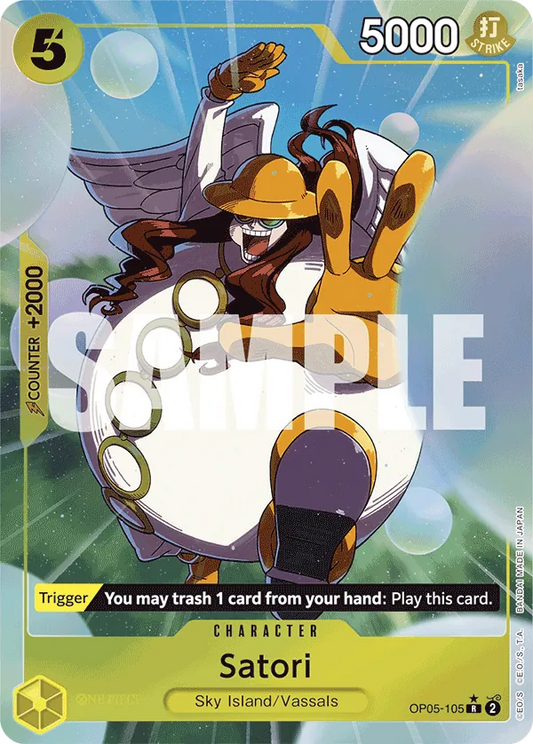 Satori (OP05-105) PRB01 Alternate Art (AA)
