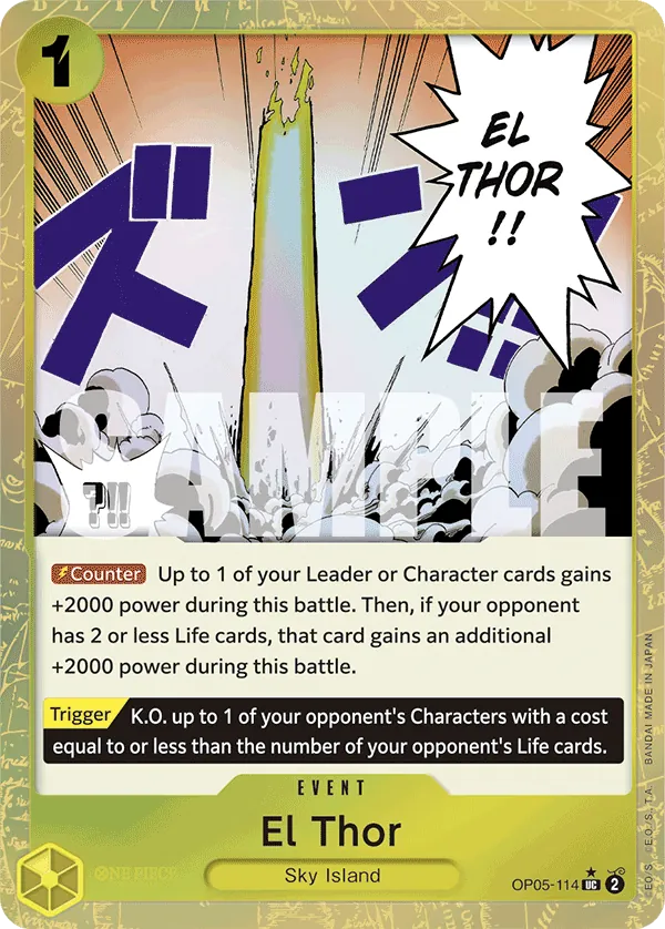 El Thor (OP05-114) PRB01 Alternate Art (AA)