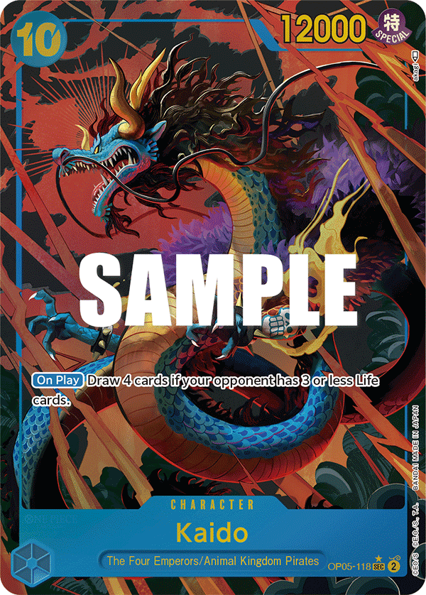 Kaido (OP05-118) OP05 Secret Rare (SEC) Alt Art (AA)