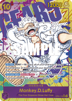 Monkey D. Luffy (OP05-119) OP05 Secret Rare (SEC) Alt Art (AA)
