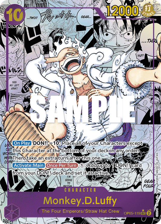 Monkey D. Luffy (OP05-119) OP05 Manga Rare