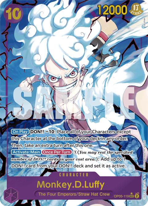 Monkey D. Luffy (OP05-119) PRB01 Secret Rare (SEC) Alt Art (AA)