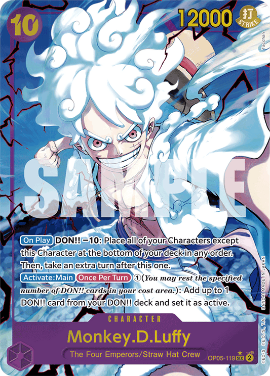 Monkey D. Luffy (OP05-119) PRB01 Secret Rare (SEC) Alt Art (AA)