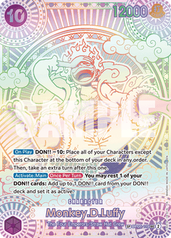 Monkey D. Luffy (OP05-119) OP11 Silver Special Rare (SP)