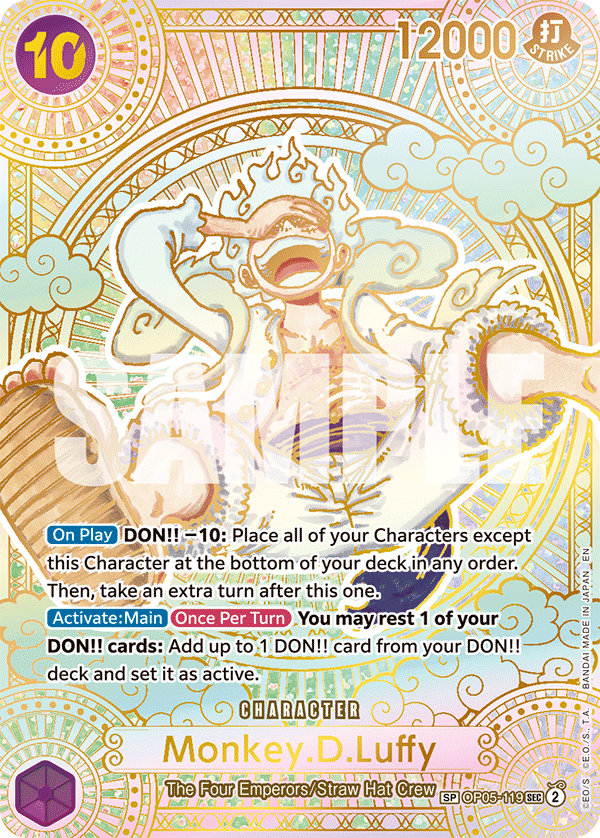 Monkey D. Luffy (OP05-119) OP11 Golden Special Rare (SP)
