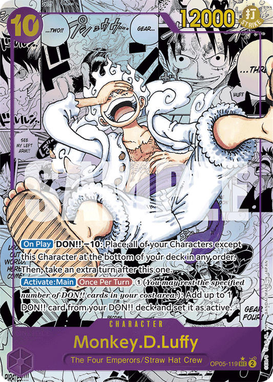 Monkey D. Luffy (OP05-119) PRB01 Manga Rare