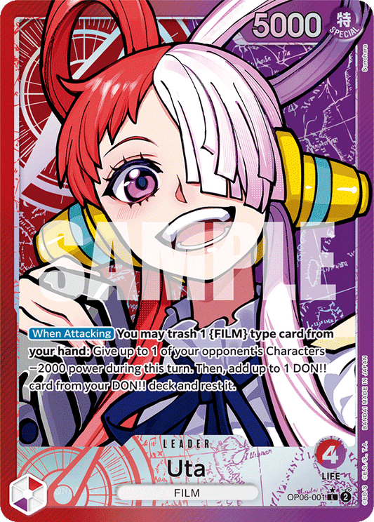 Uta (OP06-001) OP06 Leader Alt Art (AA)