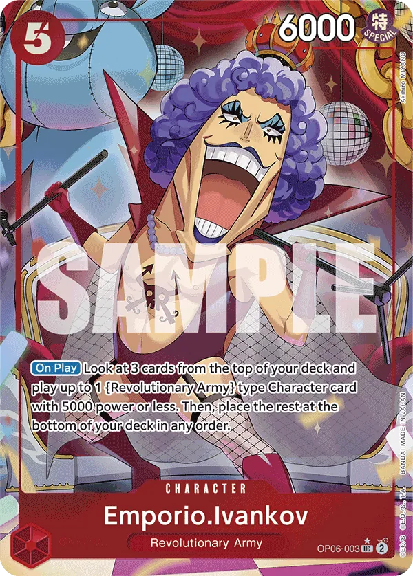 Emporio.Ivankov (OP06-003) PRB01 Alternate Art (AA)