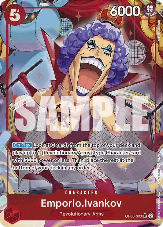 Emporio.Ivankov (OP06-003) PRB01 Alternate Art (AA)
